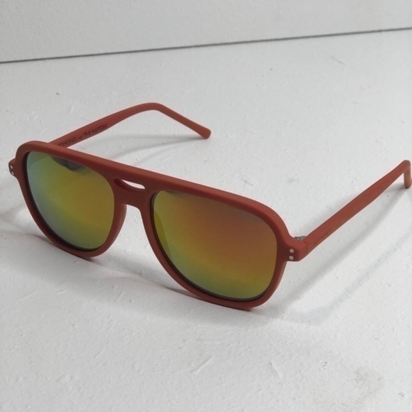 KOMONO  Rafton Brick Red Rubber Sunglasses… - Picture 4 of 10